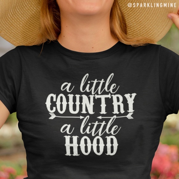 A Little Country A Little Hood Graphic Tshirt.
